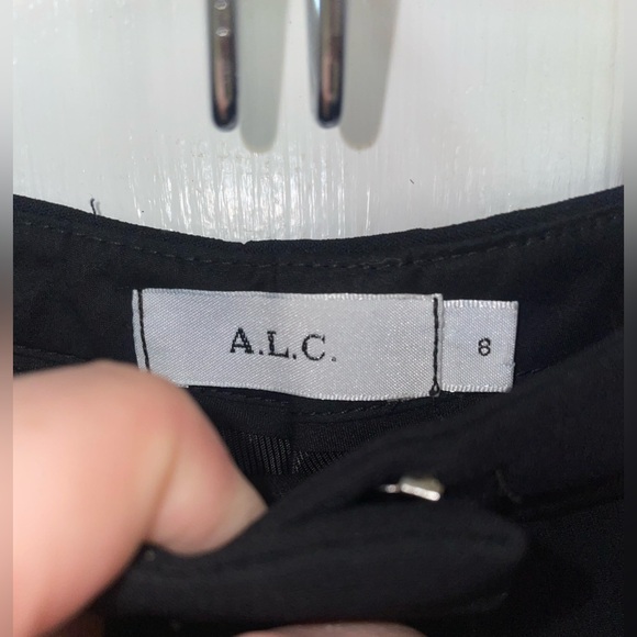 ALC Dress Pants Women’s Size 8 Black Pockets Lined Quiet Luxury Career Office - Picture 5 of 10